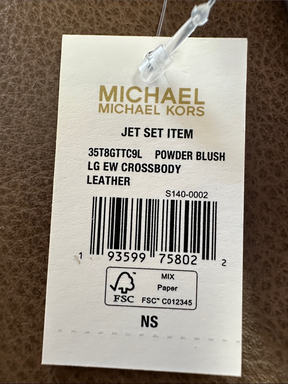 Michael Kors Light Pink Saffiano Crossbody Bag with Gold Logo - Picture 2 of 5